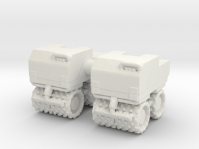 Trench Compactor (x2) 1/87 in White Natural Versatile Plastic