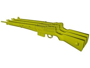 1/16 scale MAS-49 rifles x 3 in Clear Ultra Fine Detail Plastic
