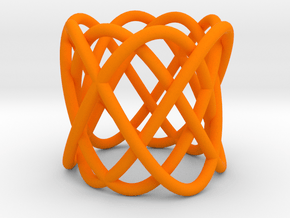 Knot bracelet in Orange Processed Versatile Plastic