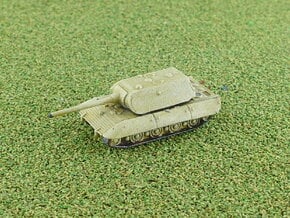 E-100 Heavy Tank  Maus-Turret Variant 1/285 6mm in Tan Fine Detail Plastic