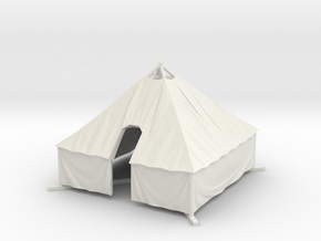 1/100 WWII US M1934 Tent in White Natural Versatile Plastic
