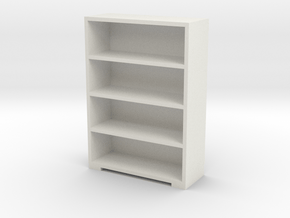 Bookshelf (deep) 1/24 in White Natural Versatile Plastic