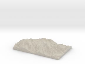 Model of Sierra de Luquillo in Natural Sandstone