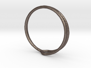 Ring 04 in Polished Bronzed-Silver Steel
