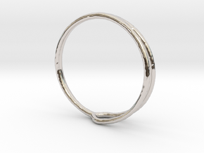 Ring 04 in Rhodium Plated Brass