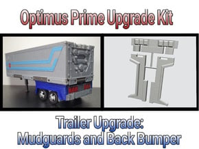 TF Earthrise Optimus Prime Mudguards/Bumper in Tan Fine Detail Plastic