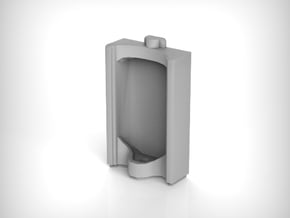 Urinal 02.HO Scale (1:87) in Smooth Fine Detail Plastic