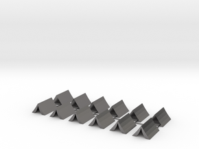 Tent-100x75x50 • Set of Twelve in Polished Nickel Steel