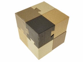 Dovetail Cube in White Natural Versatile Plastic