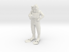 Diver Typ A in White Natural Versatile Plastic: 1:50