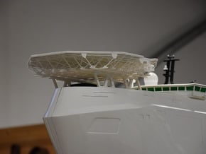 landing deck / helideck substructure in White Natural Versatile Plastic: 1:75