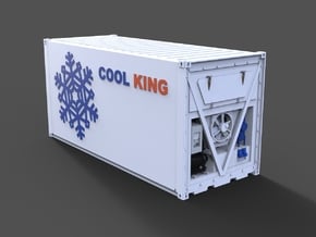 Cooling Container 20ft  in White Natural Versatile Plastic: 1:75