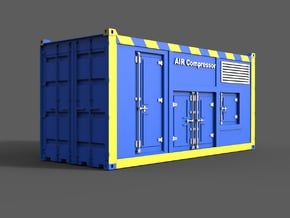Container Compressor in White Natural Versatile Plastic: 1:75