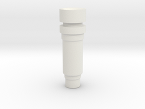 Modular nozzle +1mm in White Natural Versatile Plastic