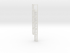 20ft Cage Ladder 1/76 in White Natural Versatile Plastic