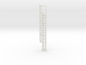 20ft Cage Ladder 1/24 in White Natural Versatile Plastic