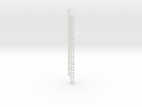 40ft Cage Ladder 1/87 in White Natural Versatile Plastic