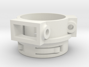 RadioGlobe - Rotary Encoder Housing - Hub in White Natural Versatile Plastic