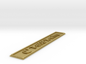 Nameplate T-65B X-wing (10 cm) in Natural Brass