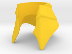 King Hssss Helmet for Snake form in Yellow Processed Versatile Plastic