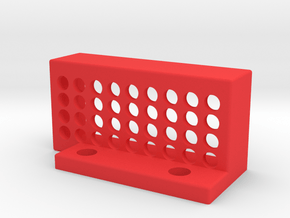 LeftHandedTouchPlateHolder in Red Processed Versatile Plastic