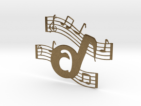 Musical Font A in Natural Bronze