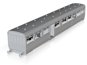 o-148fs-lswr-d27-pushpull-trailer-coach-1 in Tan Fine Detail Plastic