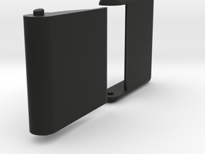 Slim, folding card holder for 2" square cards in Black Natural Versatile Plastic