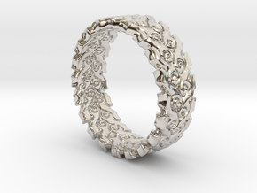 Fire Ring in Rhodium Plated Brass: 5 / 49