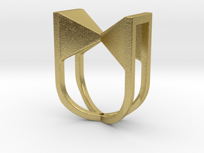 Ring - Vortx in Natural Brass: 4 / 46.5