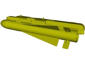 1/18 scale AGM-65 Maverick missile on LAU-117 x 1 in Tan Fine Detail Plastic