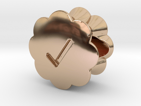 Twitter Verified Symbol Pandora Charm in 14k Rose Gold Plated Brass