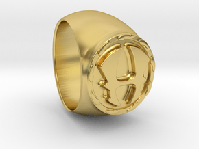 Hercules Ring Size 7 in Polished Brass
