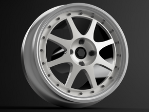 1/64 scale Ford RS 200 wheels 8mm Dia - 4 sets in Tan Fine Detail Plastic