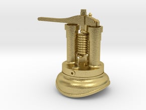 Quarry Hunslet Steam Turret for CLOISTER (SM32) in Natural Brass
