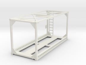 Container Frame 20ft  in White Natural Versatile Plastic: 1:75