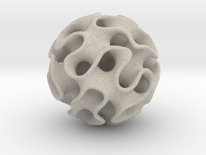 Gyroid Sphere in Natural Sandstone