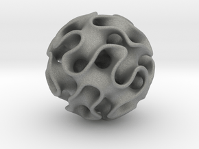 Gyroid Sphere in Gray PA12