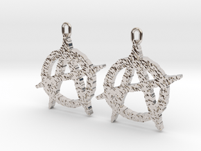 Anarchy Earrings in Platinum