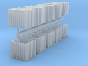 10ft Container in 1/350 (10pcs.) in Smoothest Fine Detail Plastic