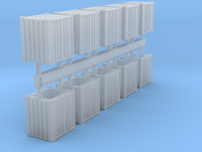 6ft 66" Container in 1-350 (10pcs.) in Smooth Fine Detail Plastic