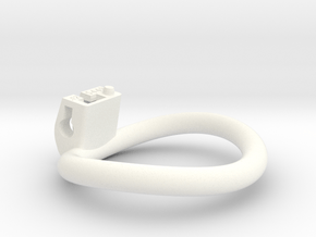 Cherry Keeper Ring -54x49mm Wide Oval -12° ~51.5mm in White Processed Versatile Plastic
