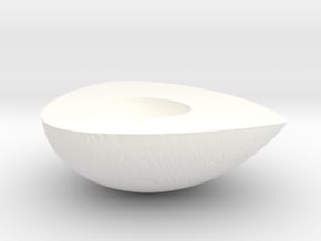 Nutshell-7-8 in White Processed Versatile Plastic
