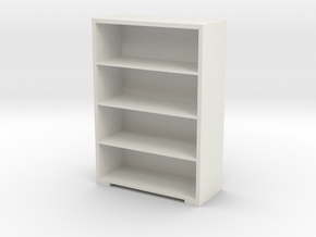 Bookshelf (9.2x6.4x2.8) 1/24 in White Natural Versatile Plastic