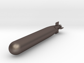 Mk54 Torpedo in Polished Bronzed-Silver Steel