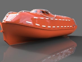 Lifeboat Norsafe in Tan Fine Detail Plastic