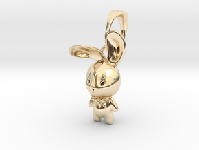 Bunny Pendant in 14K Yellow Gold