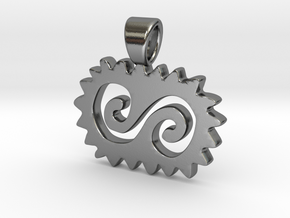 Infinite volute [pendant] in Polished Silver