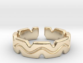 Fun crown [sizable ring] in 14K Yellow Gold