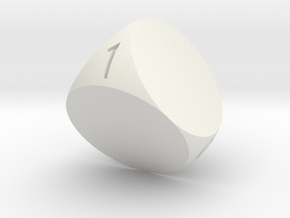 D4 with Special fonts and size in White Natural Versatile Plastic